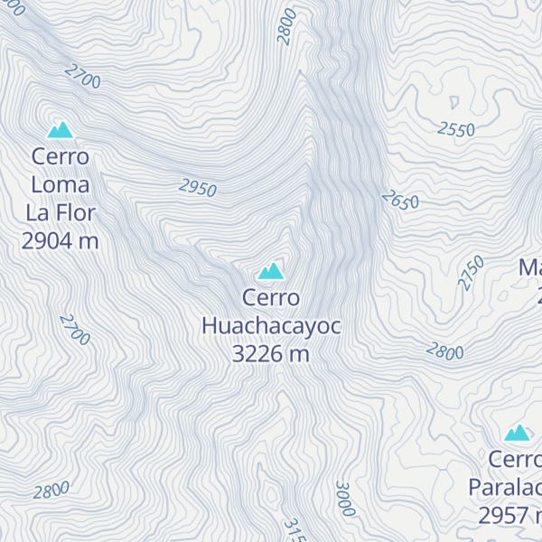 Map of Cerro Huachacayoc