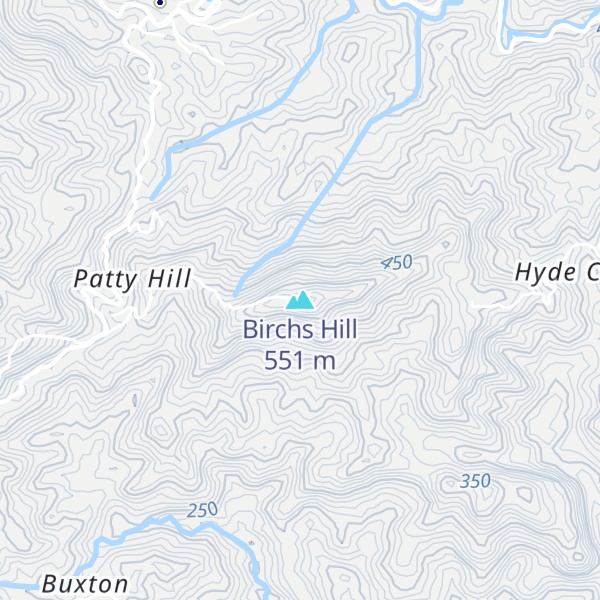 Map of Birchs Hill