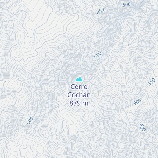 Map of Cerro Cochán