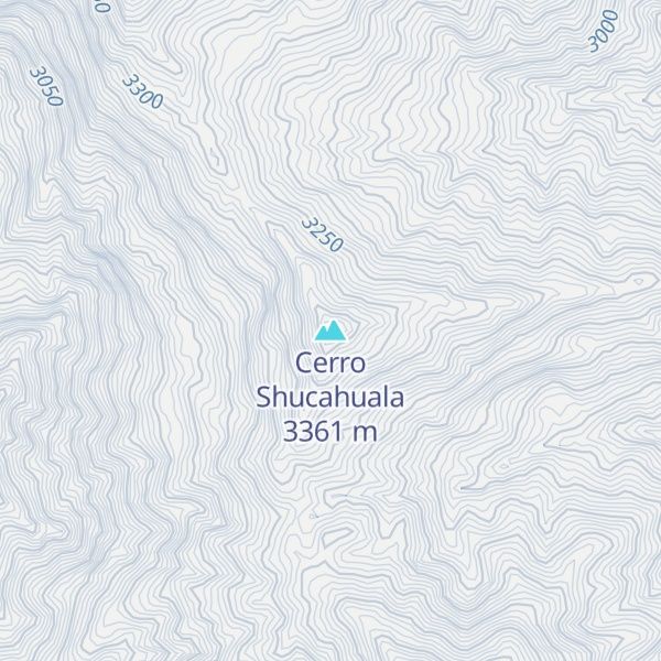 Map of Cerro Shucahuala