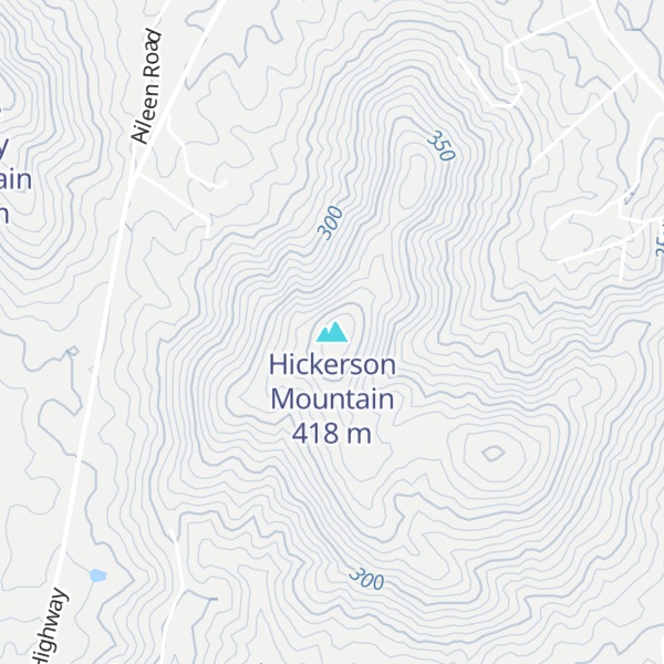 Map of Hickerson Mountain