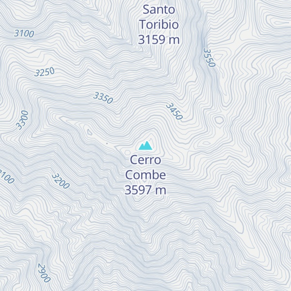 Map of Cerro Combe
