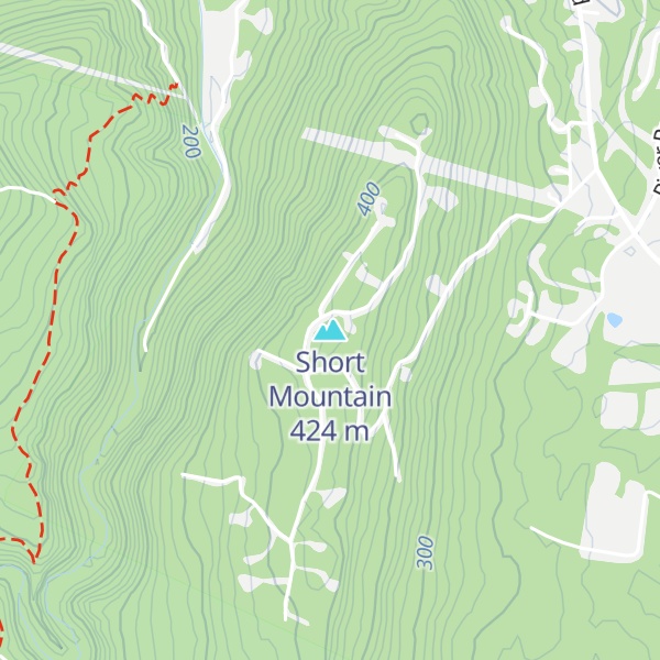 Map of Short Mountain
