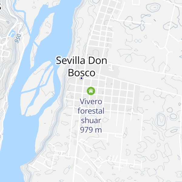 Map of Vivero forestal shuar