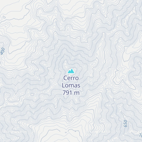 Map of Cerro Lomas