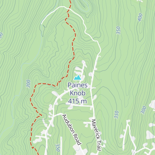 Map of Paines Knob