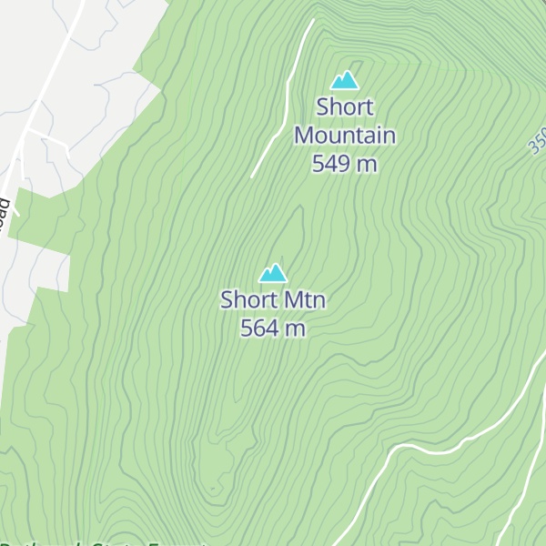 Map of Short Mtn