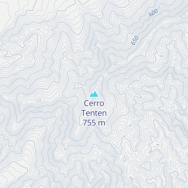 Map of Cerro Tenten