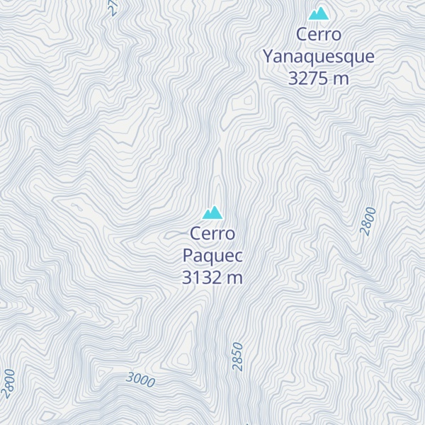 Map of Cerro Paquec