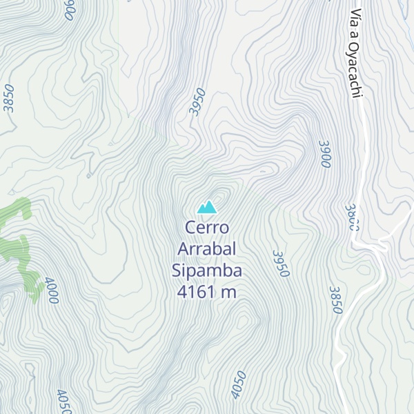 Map of Cerro Arrabal Sipamba