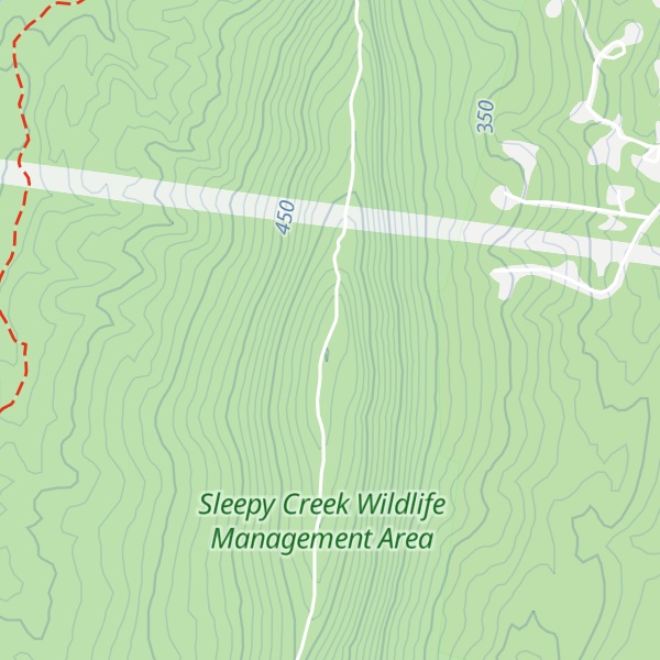 Map of Pinkerton Knob
