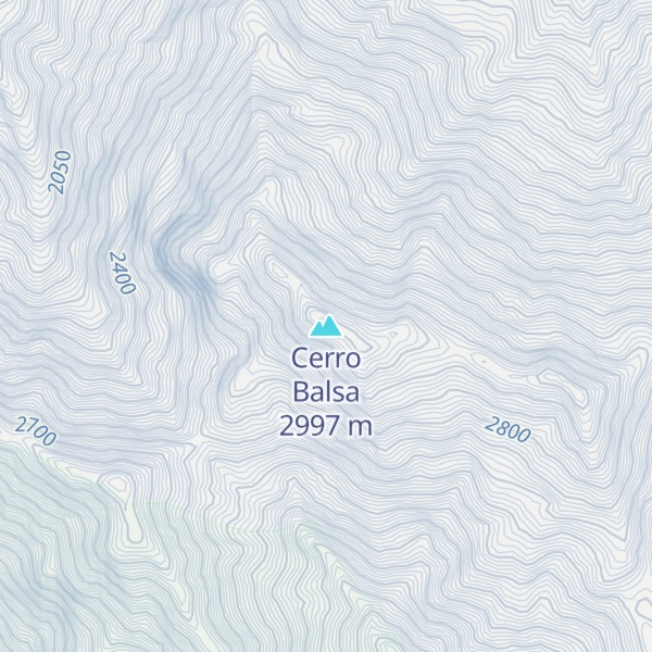 Map of Cerro Balsa