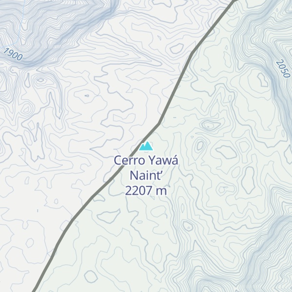 Map of Cerro Yawá Naint’