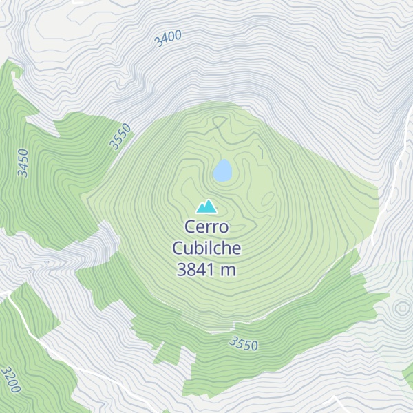 Map of Cerro Cubilche