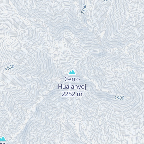 Map of Cerro Hualanyoj