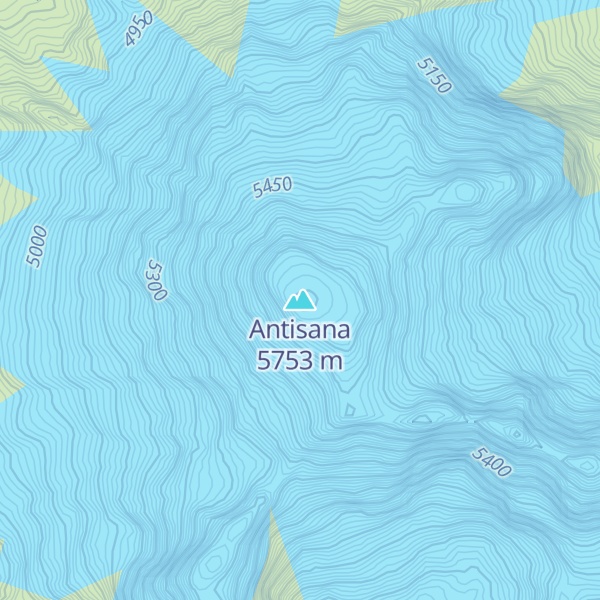 Map of Antisana