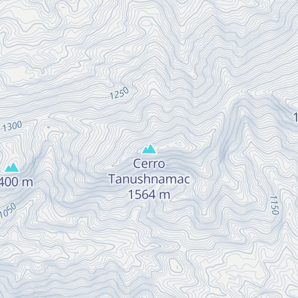 Map of Cerro Tanushnamac