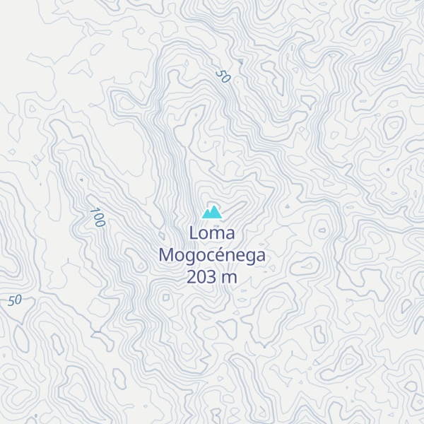 Map of Loma Mogocénega