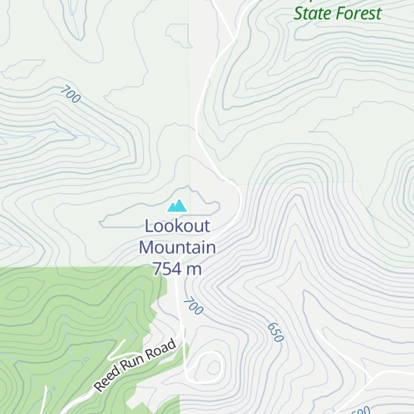 Map of Lookout Mountain Overlook