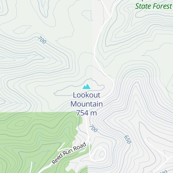 Map of Lookout Mountain