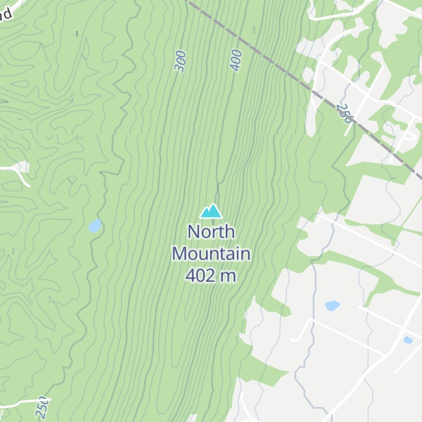 Map of North Mountain