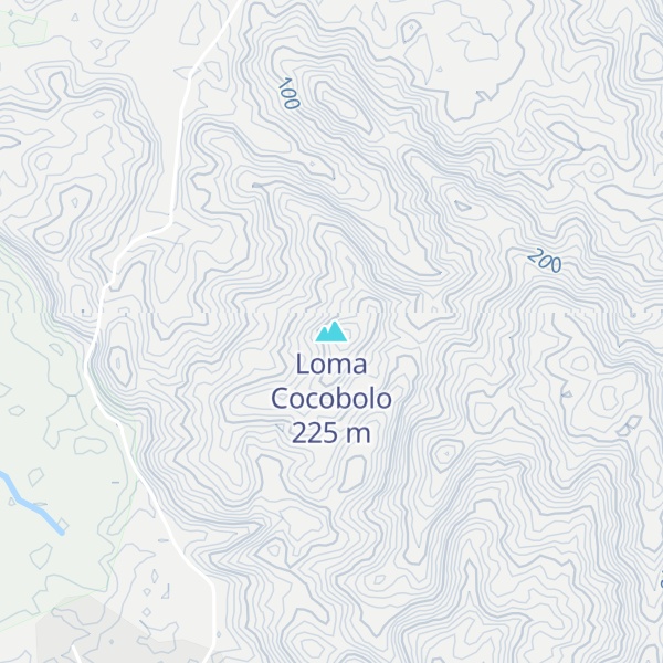 Map of Loma Cocobolo