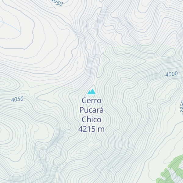 Map of Cerro Pucará Chico