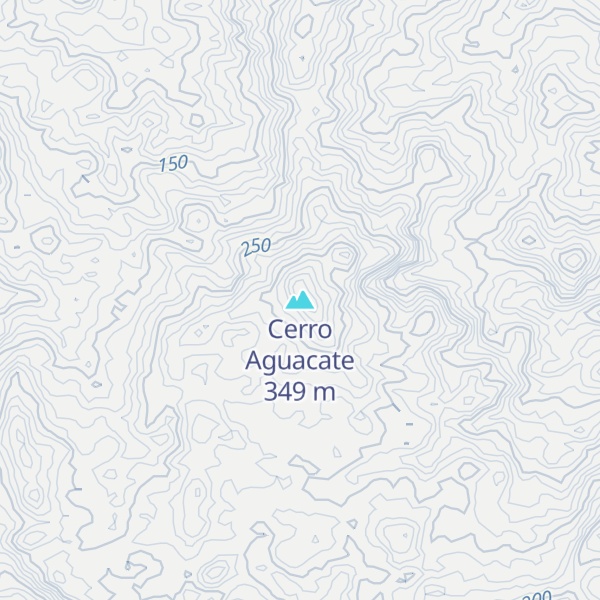 Map of Cerro Aguacate