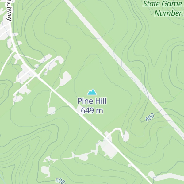 Map of Pine Hill