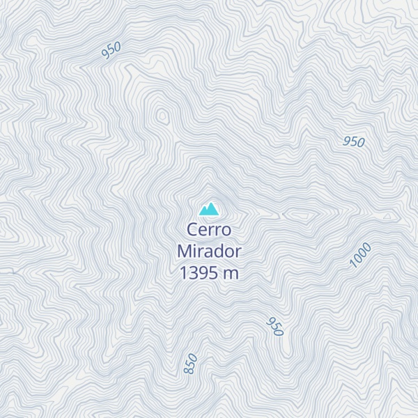 Map of Cerro Mirador