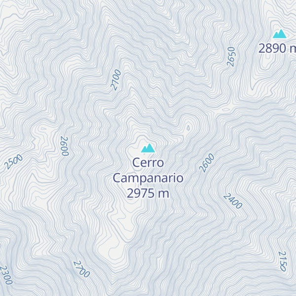 Map of Cerro Campanario