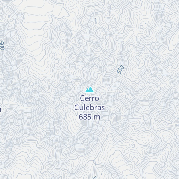 Map of Cerro Culebras