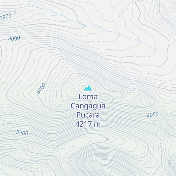 Map of Loma Cangagua Pucará