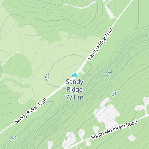 Map of Sandy Ridge