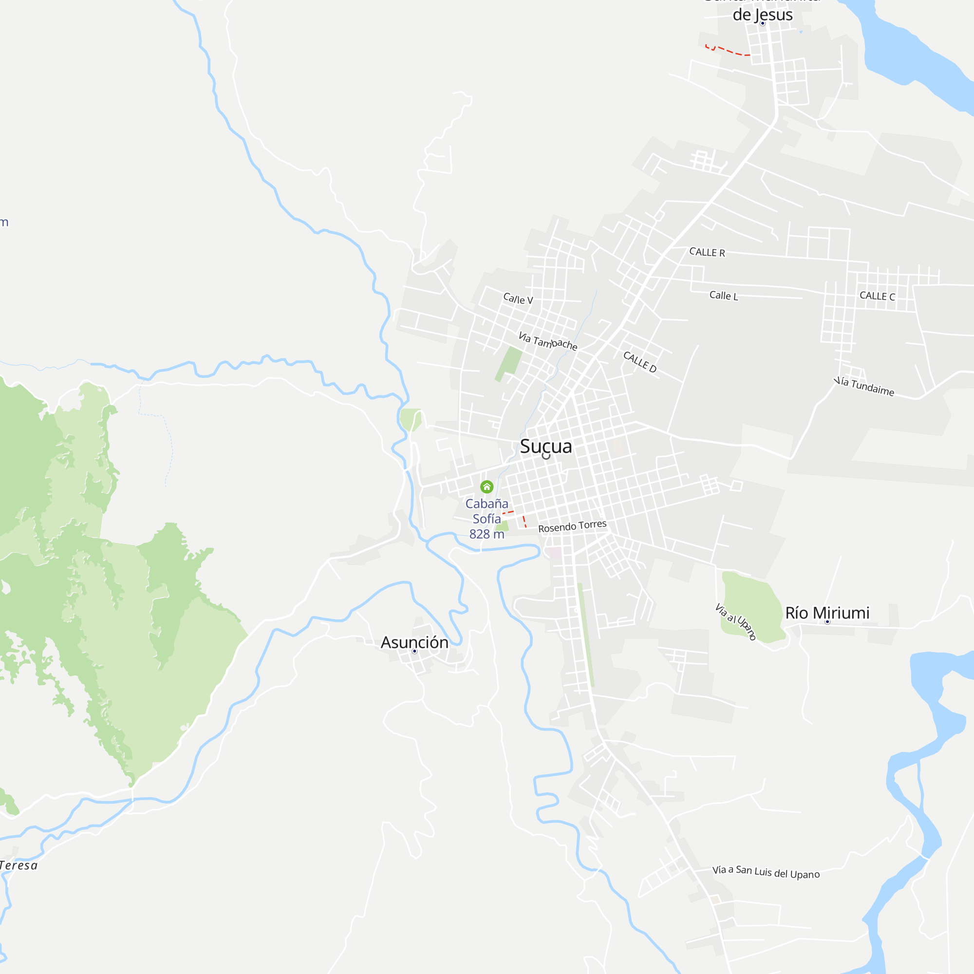 Cabaña Sofía map