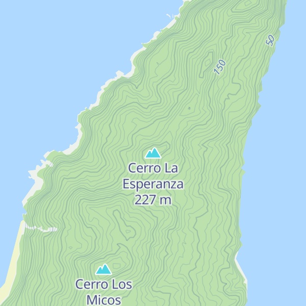 Map of Cerro La Esperanza