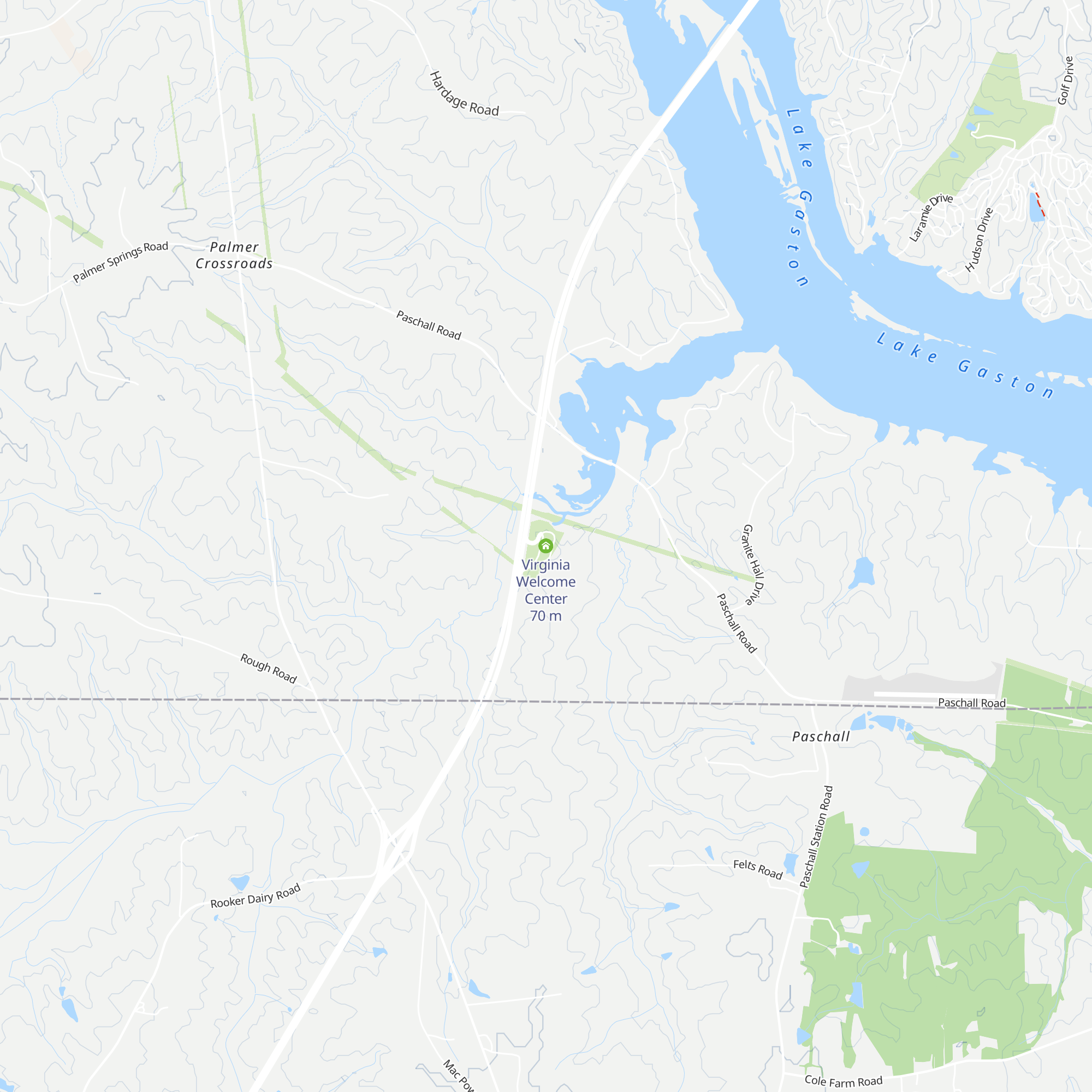 Virginia Welcome Center map