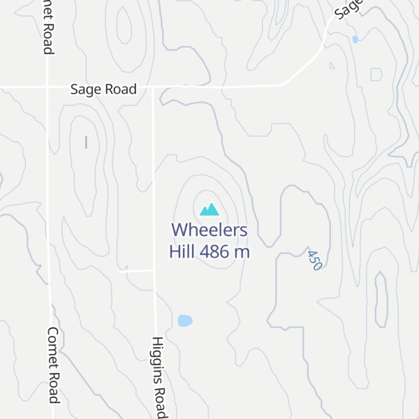 Map of Wheelers Hill