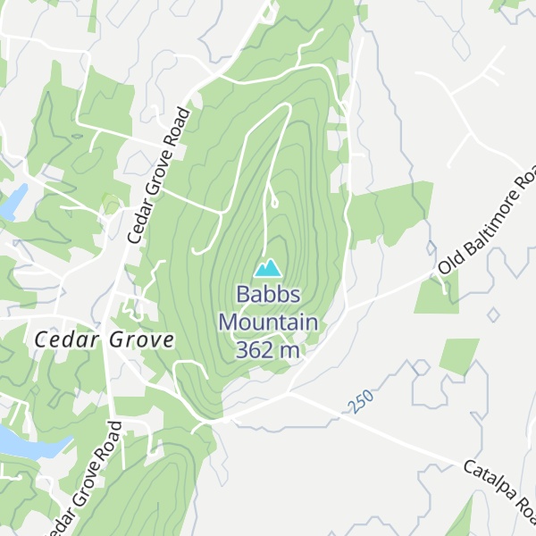 Map of Babbs Mountain