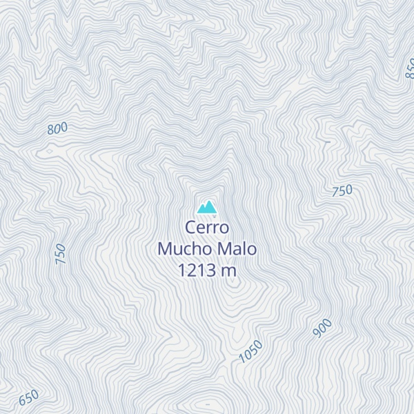 Map of Cerro Mucho Malo