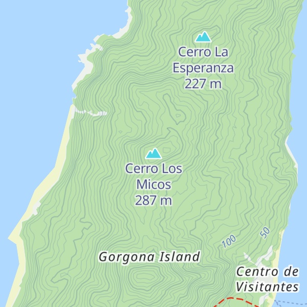 Map of Cerro Los Micos