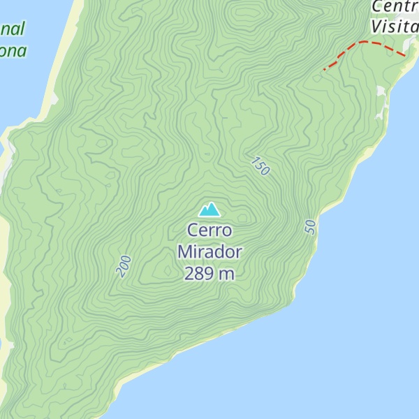Map of Cerro Mirador