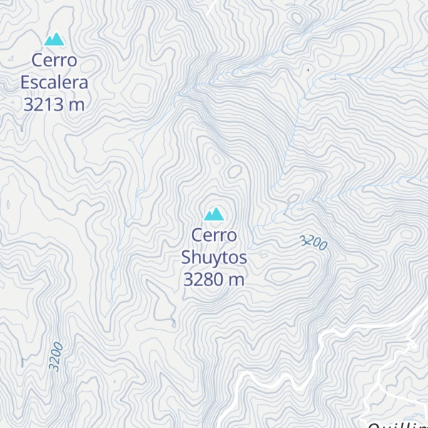 Map of Cerro Shuytos