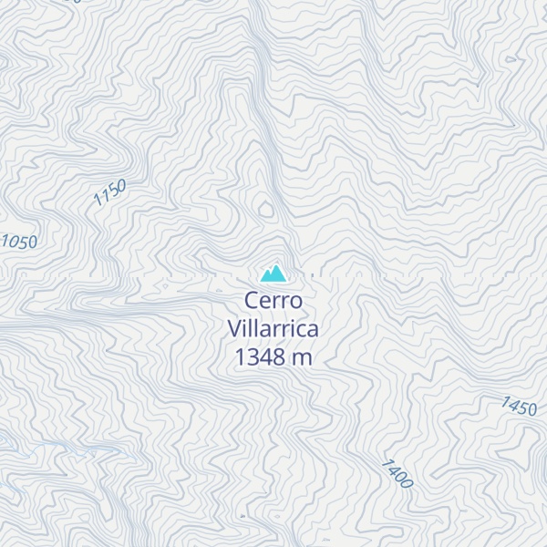 Map of Cerro Villarrica