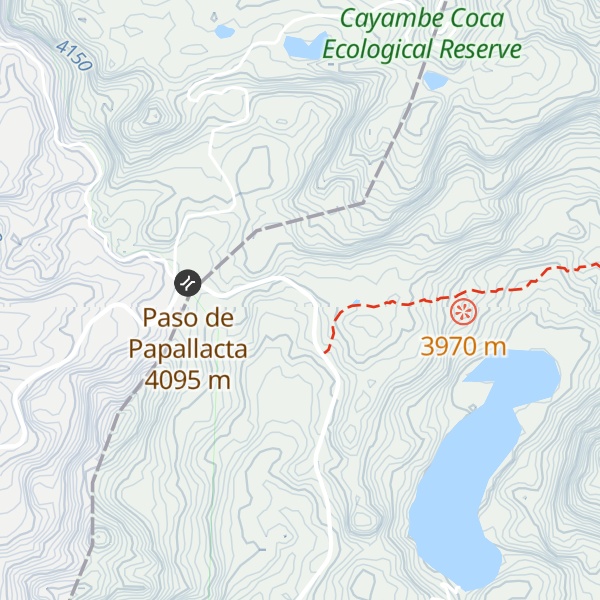 Map of Refugio de la virgen