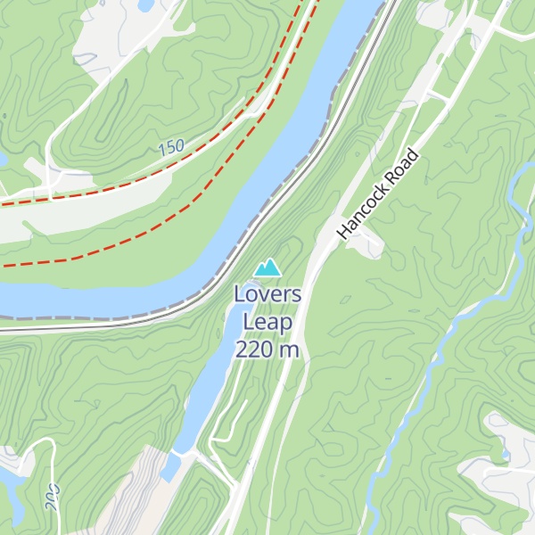 Map of Lovers Leap