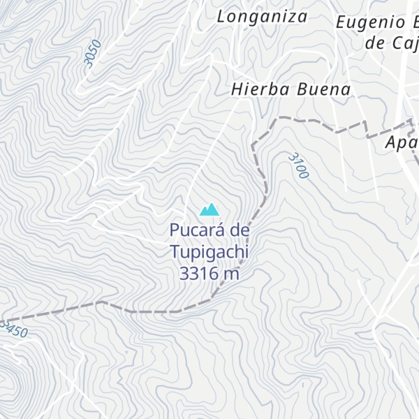 Map of Pucará de Tupigachi