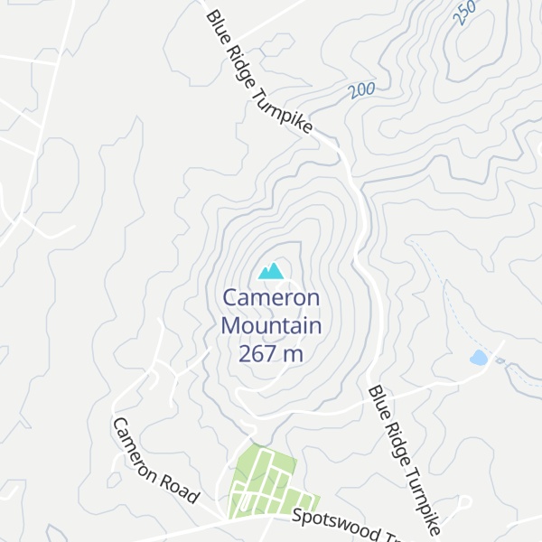 Map of Cameron Mountain