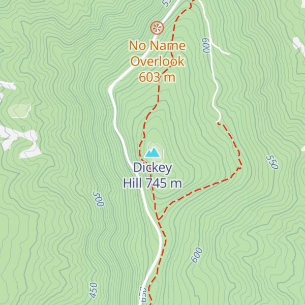 Map of Dickey Hill