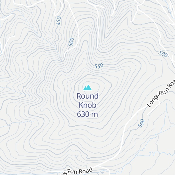 Map of Round Knob